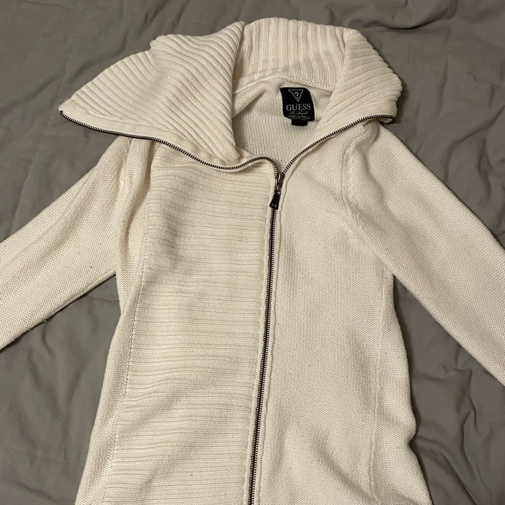 Vintage Guess Zip-up Sweater
